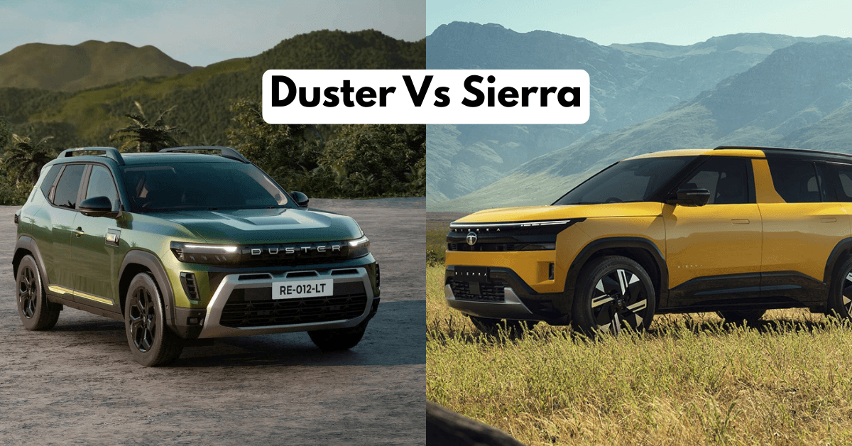 Renault Duster vs Tata Sierra 2026: Specs, Features, Engine & Full Comparison